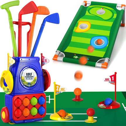 Upgraded Kids Golf Set, Indoor & Outdoor Toy for Boys Ages 3–7