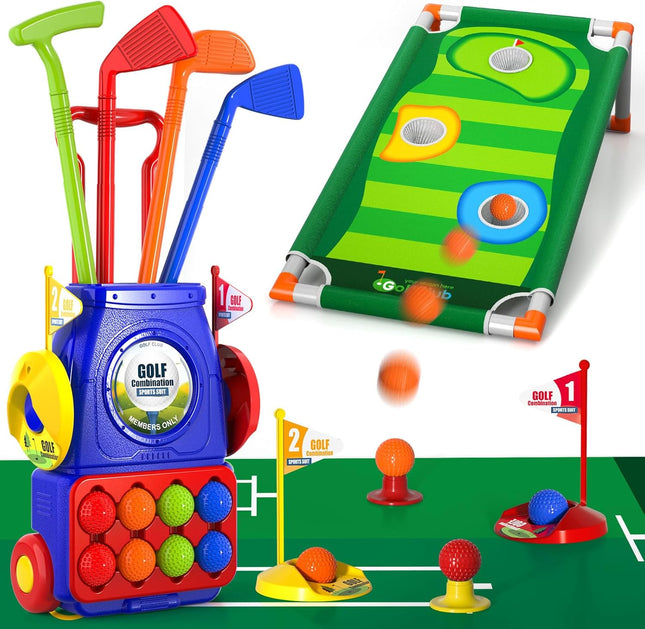 Upgraded Kids Golf Set, Indoor & Outdoor Toy for Boys Ages 3–7