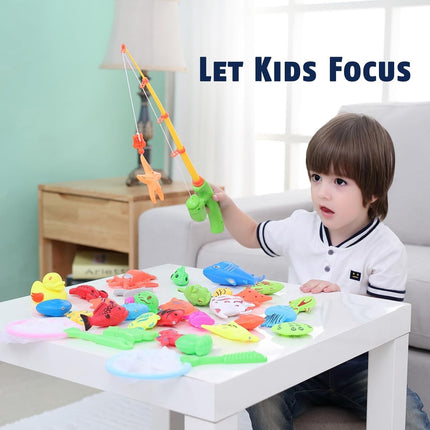 Magnetic Fishing Game Set – Bath & Outdoor Toy for Kids Ages 3–8