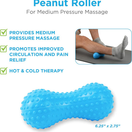 3 in 1 Hot Cold Massage Roller Set for Foot Back Pain Trigger Therapy