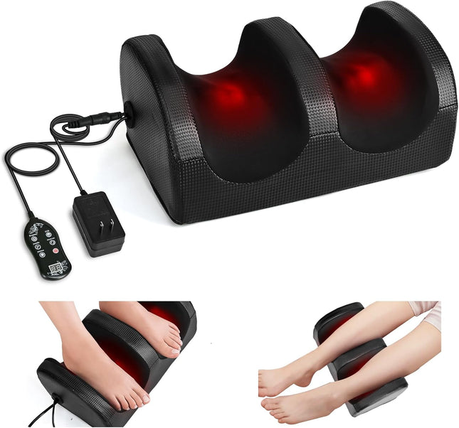 Foot Massager Machine with Rollers Open Design Pain Relief Relaxation