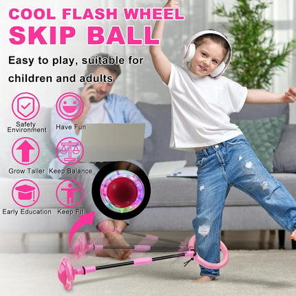 Skip Ball – Foldable Flash Wheel Swing Toy for Kids & Adults, Ages 5–10