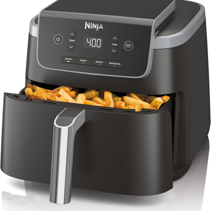 Grey 5 Quart Air Fryer 4 in 1 Cooking Appliance with Nonstick Basket