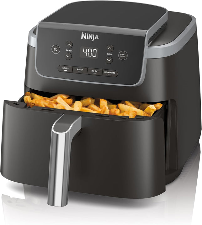 Grey 5 Quart Air Fryer 4 in 1 Cooking Appliance with Nonstick Basket