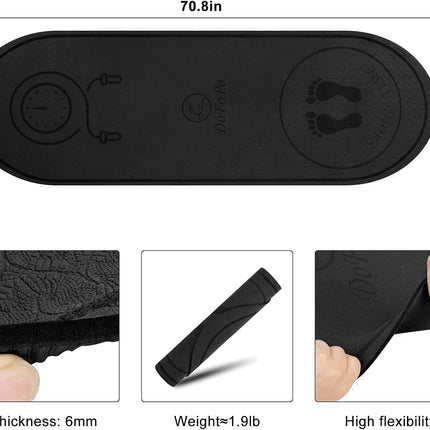 Jump Rope Mat 71x24in, Non-Slip Shock Absorbing Exercise Mat for Home Gym