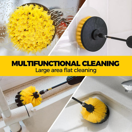 6-Pack Drill Brush Set – Power Scrubber Attachments for Floor, Tub & Grout