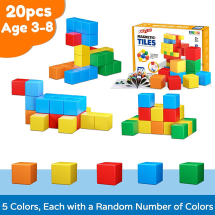 Magnetic Cubes for Toddlers – Sensory & Educational Building Blocks 3-5+