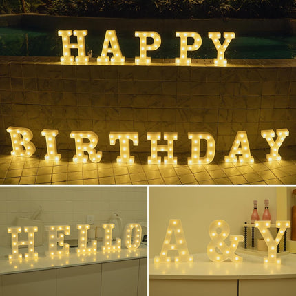 LED Marquee Letter "A" – Light Up Sign for Birthday, Wedding & Holiday Decoration