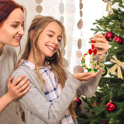 Christmas Ornament 2025 – Deer Tree Decoration & Wreath Keepsake Gift