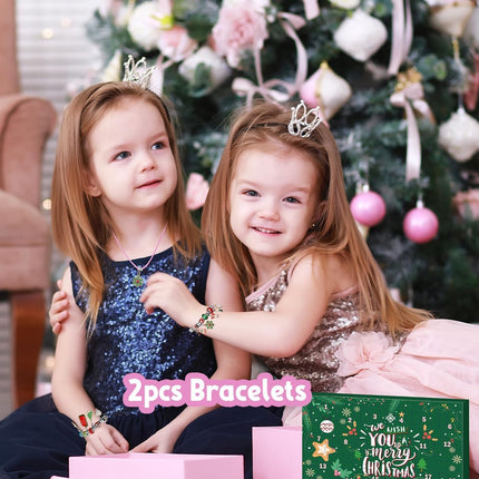 Girls Advent Calendar 2025 | DIY Jewelry & Charm Bracelet Christmas Kit