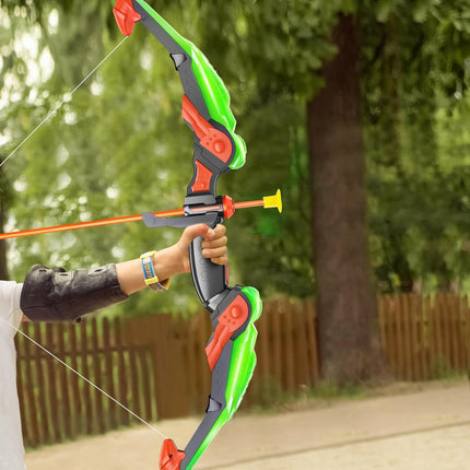 Archery Toy Set for Kids Bow Arrow with Target Quiver Indoor Outdoor Game