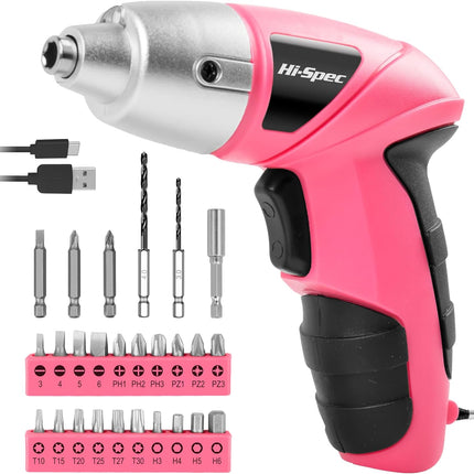 USB Rechargeable Electric Screwdriver Set – 27pcs Compact Power Tools
