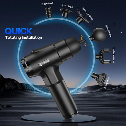 Professional Muscle Massage Gun with Carry Case for Athletes & Pain Relief