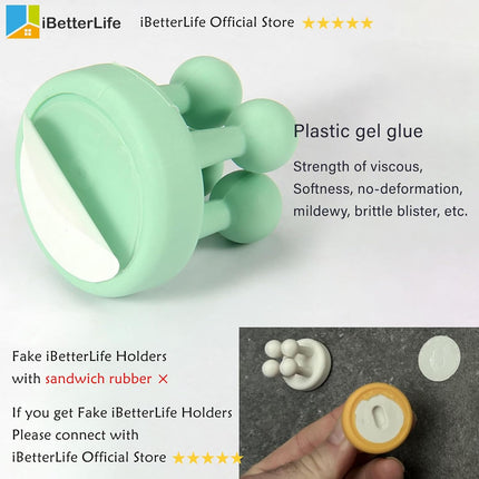5 Pack Self-Adhesive Silicone Hook Holders for Bathroom, Kitchen & Office