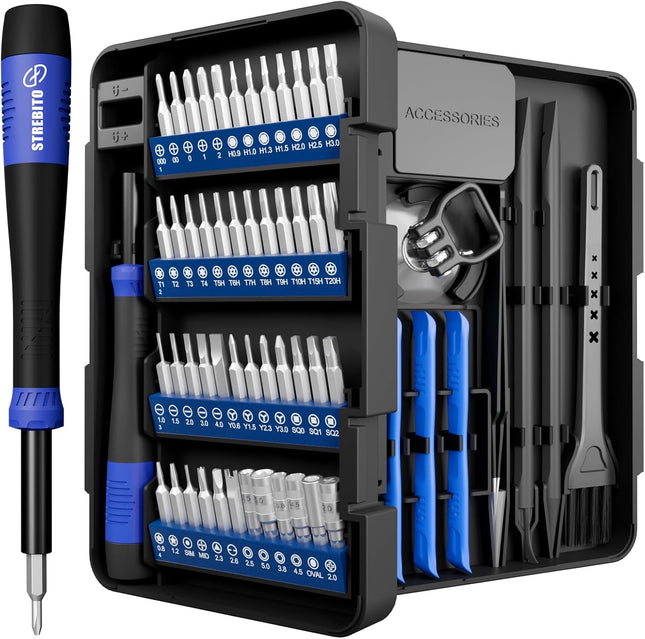 64-Piece Precision Screwdriver Set – Torx, Triwing, Pentalobe for Electronics & Gadgets