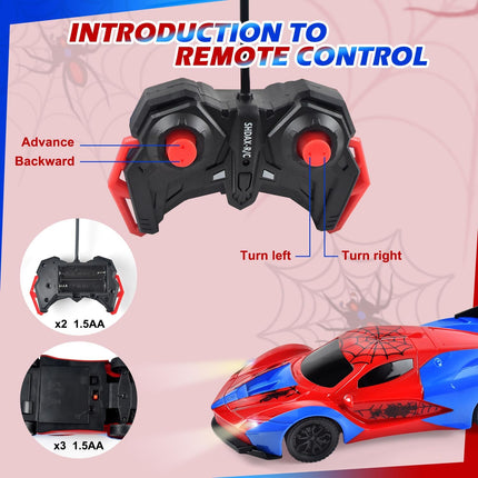 RC Car Toy for Kids Ages 3+ Remote Control Spider Vehicle Boys Girls Gift
