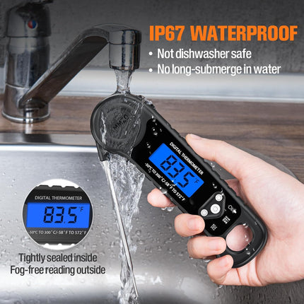 Digital Instant-Read Meat Thermometer for Cooking, Grilling & Baking