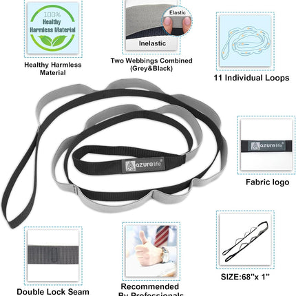 Exercise Stretch Straps – Premium Loops for Yoga, Pilates, Dance & Therapy