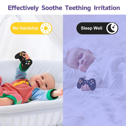 Silicone Teethers for Babies – 0-12 Months Sensory Chew Toys & Baby Gifts