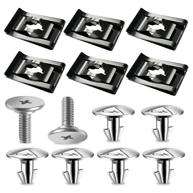 14PCS Engine Splash Shield Screws, Bolts & Clips for Honda Accord CRV Civic Acura