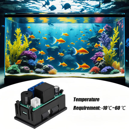 12V Electronic Thermostat – LCD Temp Controller with Relay & Sensor Probe