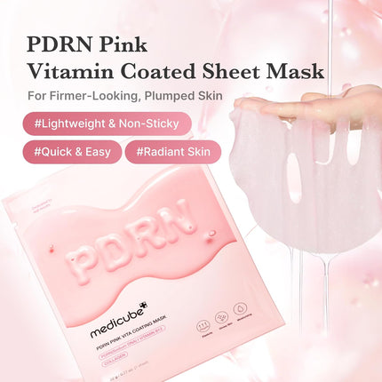 Salmon DNA PDRN Pink Vita Sheet Mask 10EA – Korean Glass Skin Mask