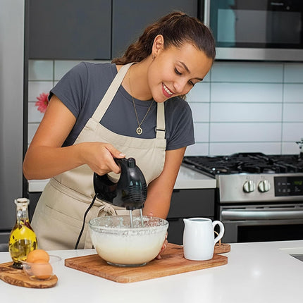 Electric Hand Mixer – 5 Speeds, 150W, Snap-On Storage Case, Black HM151B