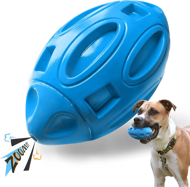 Squeaky Dog Toy – Rubber Chew Ball, Durable for Aggressive Medium & Large Dogs