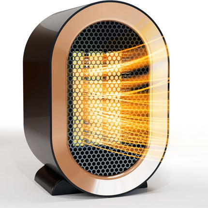 1200W Portable Electric Space Heater, Fast Quiet Ceramic Heating for Home