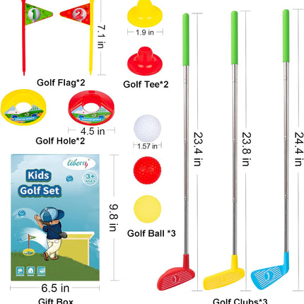 Toddler Golf Set – Retractable Clubs for Kids 2-5, Indoor & Outdoor Fun
