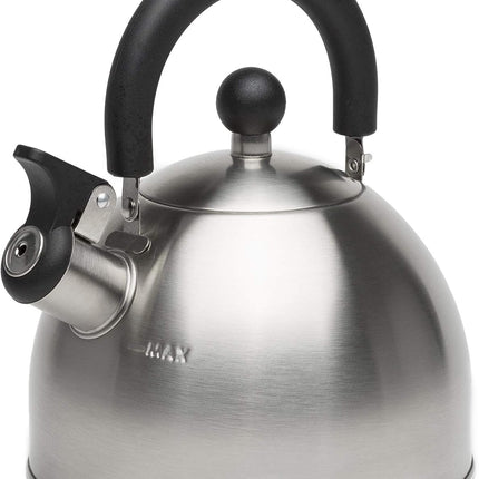 Stewart Whistling Tea Kettle 1.5QT – Stainless Steel, Fast Boil, Cool Handle