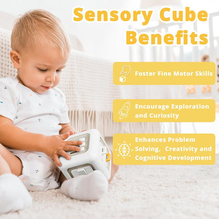 Busy Cube Toy for 1-Year-Old Boys – Montessori, Travel & Sensory Learning
