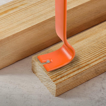 4-Pack Pry Bar Set – 5.5"–15" Crowbars with Nail Puller, Heavy Duty