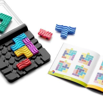 IQ Flow Travel Logic Sliding Puzzle Game with 120 Challenges Ages 7+