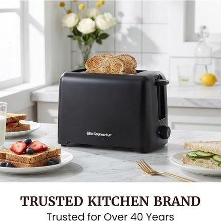 2-Slice Toaster with 6 Browning Levels – Cool Touch, Bagels & Thick Bread