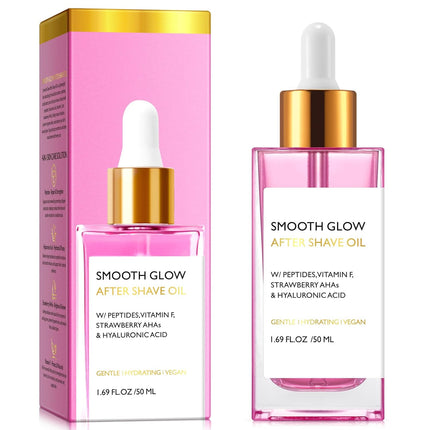 Strawberry Vanilla After Shave Oil – Gentle Hydrating Shave Serum for Women