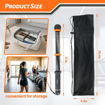 Weighted Ropeless Battle Ropes for HIIT, Strength & Cardio, Portable Home Gym