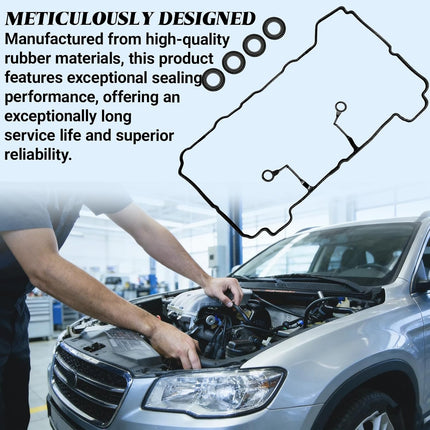 22441-2E000 Valve Cover Gasket Set for Hyundai Tucson Elantra Sonata Kia Forte Soul 1.8L 2.0L