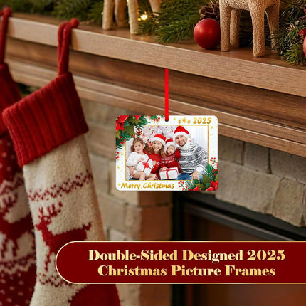 2025 Personalized Picture Frame Christmas Ornaments – Custom Family Photo Gift