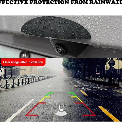 Universal Car Rear View Camera Silicone Anti-Rain Cover Non-Destructive Protective Sticker