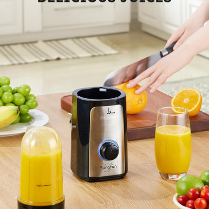 Electric Blender and Food Chopper Combo for Meat Vegetables Smoothies