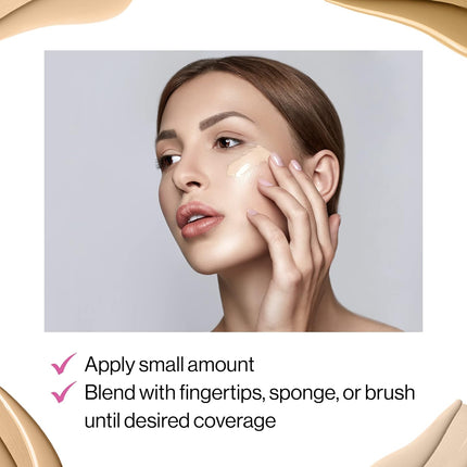 Photo Focus Dewy Foundation Rose Ivory, Hydrating Natural Finish Liquid Makeup