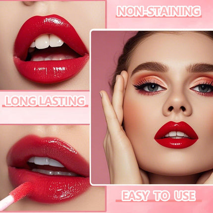 Long-Lasting Waterproof Lip Stain, High Pigment Lip Tint, Liquid Lipstick Makeup