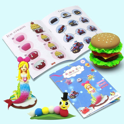 24-Color Air Dry Clay Set – DIY Magic Clay with Tools for Kids