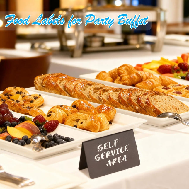 20PCS Mini Chalkboard Food Signs – Reusable Labels for Buffet, Party, Catering & Display