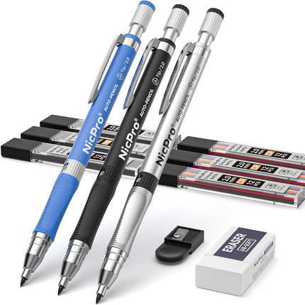11-Piece 2mm Mechanical Pencil Set – Colored Pencils, Drafting Tools & Accessories