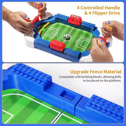 Mini Foosball Table Soccer Board Game for Kids, Indoor Family Party Sports Toy
