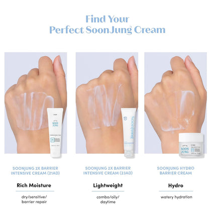 SoonJung 2x Barrier Repair Cream 2.02oz, Panthenol Madecassoside Face Moisturizer