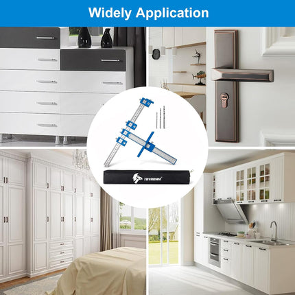 Cabinet Hardware Jig Drill Guide Template for Door Drawer Handle Installation