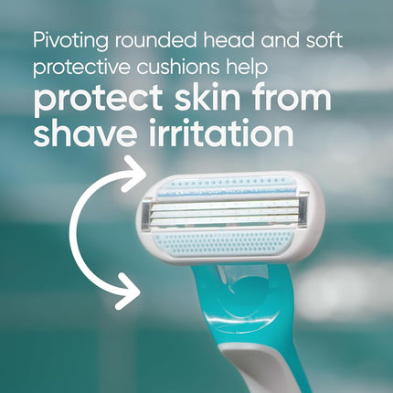 Tropical 3 Count Disposable Razors for Women Gentle Hair Removal Shaver